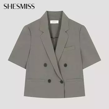 She S miSS Формальный пиджак с двумя пуговицами SwSjko22510 Gr Grey/44
