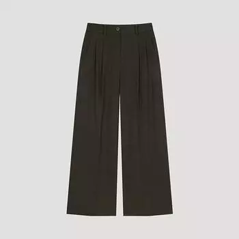 She S Miss Formal Two Tuck Wide PantS SwwSlo41060 Dk dark khaki/44