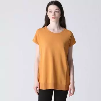 She S miSS Gallery Трикотажный пуловер с разрезом blue (BL)/55