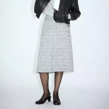 She S miSS Glitter Tweed Skirt SwwSkn31700 MELANGE BEIGE/55