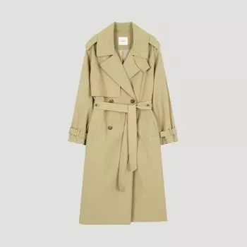 She S miSS Gun Flap Belted Double Trench Coat Swwbyo32030 Kb khaki beige/55
