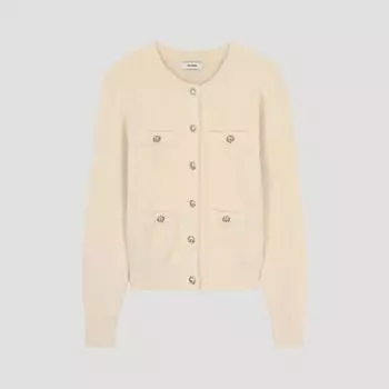 She S miSS Волосатый кардиган с круглым вырезом SSkcdo42550 Cr creamy/55