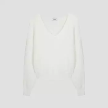 Она S miSS Волосатый V-образный вырез Вязаный SSkpoo42830 Ow off-white/55