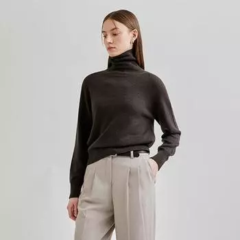 She S miSS Укороченный трикотажный свитер с высоким воротом SSkpon42630 Light green/55