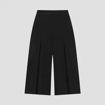 She S Miss Inverted Pleated Culotte Pants SwwSlo41110 Bk blacks/55