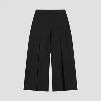 She S Miss Inverted Pleated Culotte Pants SwwSlo41110 Dg dark gray/55