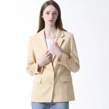 She S miSS Элегантная льняная куртка для автомобиля, сшитая на заказ, цена коробки 368 000 вон Yellow (YE)/55