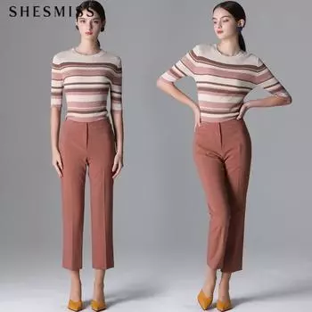 She S miss JS базовые повседневные брюки pink (PI)/55