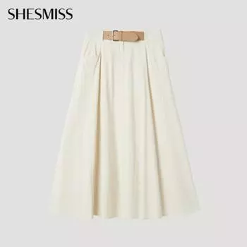 She S miSS Юбка-клеш с поясом SwwSkp12020 Cr creamy/44