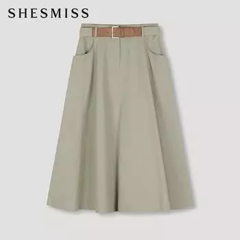 She S miSS Юбка с защипами и поясом SwwSko11060 Kh Khaki/44