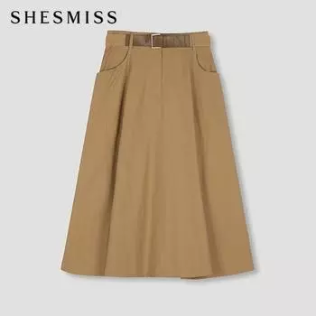 She S miSS Юбка с защипами и поясом SwwSko11060 Ca Camel/44