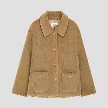 She S miSS Kara куртка из овчины Swujko42070 dark beige/55