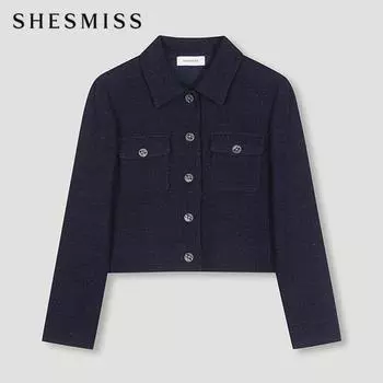 She S miSS Kara твидовый пиджак Swwjkn31700 Dn DARK NAVY/55