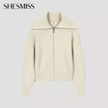 She S miSS Кардиган на молнии с широким воротником SSkcdo42690 Ot oatmeal/55