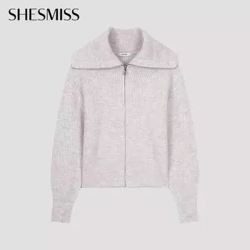 She S miSS Кардиган на молнии с широким воротником SSkcdo42690 Lv light violet/55