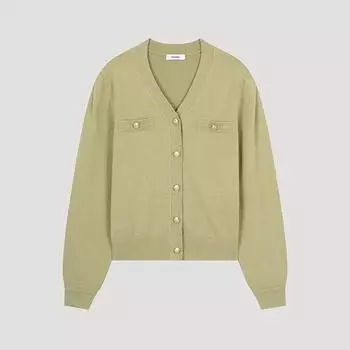 She S miSS Кардиган с V-образным вырезом и пуговицами SSkcdo42530 Ol olives/55