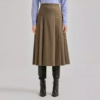 She S miss классическая плиссированная юбка SwwSkn41030 Camel/44