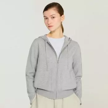 She S miSS Knit Hooded Zip Up Cardigan SSkcdp12090 blacks/55