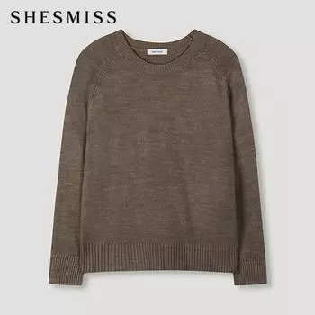 She S miss Круглый вырез, базовая вязка SSkpon42010 Mb melange brown/55
