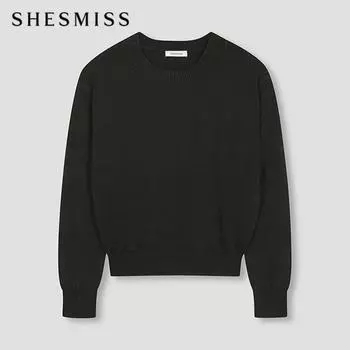 She S miss круглый вырез базовый трикотажный топ SSkpon42530 De DARK GREEN/55