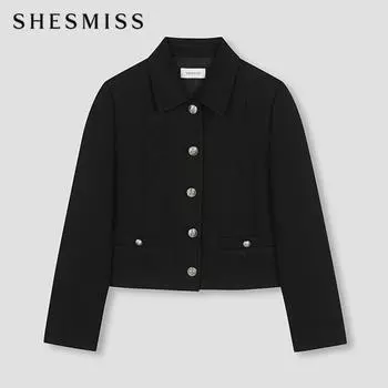 She S miSS Куртка с обычным воротником Swwjko11710 Zb JET BLACK/55