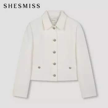 She S miSS Куртка с обычным воротником Swwjko11710 Iv Ivory/55