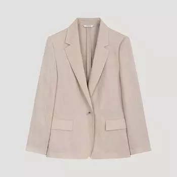 She S miss льняная классическая куртка на одной пуговице Swwjko22520 фунтов light beige/66