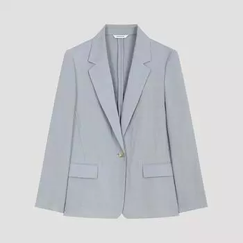 She S miss льняная классическая куртка на одной пуговице Swwjko22520 Ll light blue/66