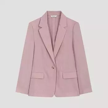 She S miss льняная классическая куртка на одной пуговице Swwjko22520 Pi Pink/66