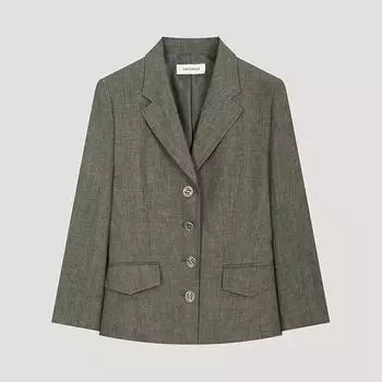 She S miSS Льняная облегающая куртка Swwjko21040 Br Braun/55