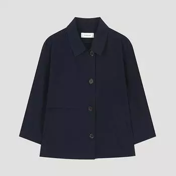 She S miSS Льняная однобортная куртка с клапаном на пистолете Swwjko22060 Dn DARK NAVY/55