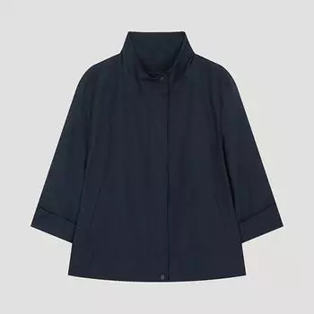 She S miSS Льняной джемпер с отворотом и высоким воротом Swwjpo22040 Dn DARK NAVY/55