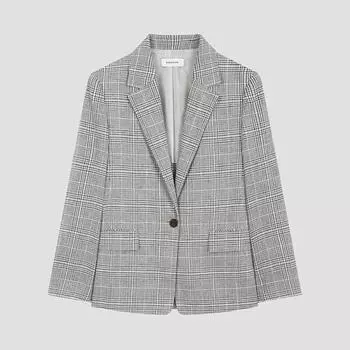 She S miSS Льняной клетчатый пиджак Swwjko21130 Bk blacks/55