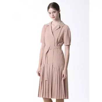 She S Miss Lady Платье с пышными рукавами и складками. Цена 338 000 вон. pink (PI)/55