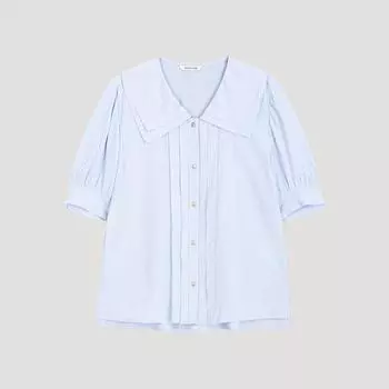 She S miSS Layer Wide CoLlar blouSe Swwblo21040 Ll light blue/55