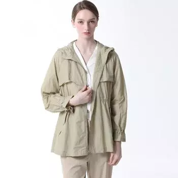 She S miSS Легкий джемпер с высокой горловиной и сборкой. Цена 338 000 вон Light Khaki (LK)/55