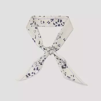 She S miSS Леопардовый шелковистый шарф SSaSfn32020 Iv Ivory/00