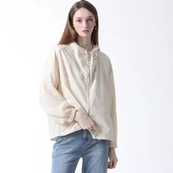 She S miSS Летняя ветровка с капюшоном на молнии, комплект, цена 378 000 вон Cream (CR)/55