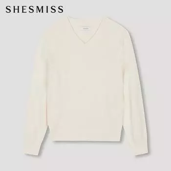 She S miSS Light V Neck Knit SSkpoo12040 Cr creamy/66