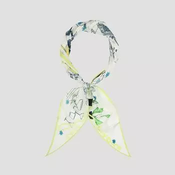 She S miSS Line illuStration Scarf SaaSfo22010 Ln Light green/00