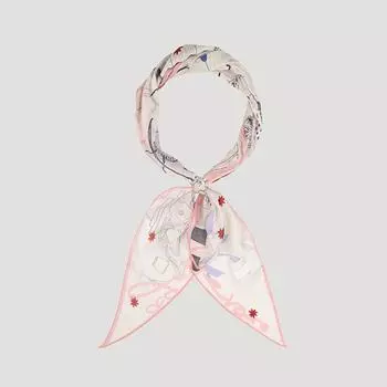 She S miSS Line illuStration Scarf SaaSfo22010 Lp light pink/00
