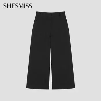 She S miSS Linen Back Banding Wide pantS SwwSlo22010 Bk blacks/55