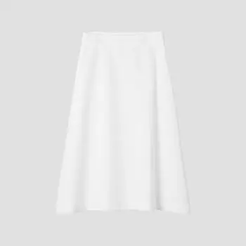 [She S miSS] Linen Blend Midi Flare Skirt SwwSkp22710 Ow off-white/55