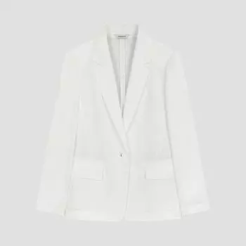 She S miss Linen классическая куртка на одной пуговице Swwjko22520 Ow off-white/55
