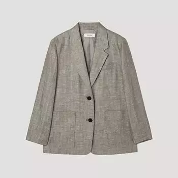 [She S miSS] Linen Melange Two Button Jacket Swwjkp21020 Braun/55
