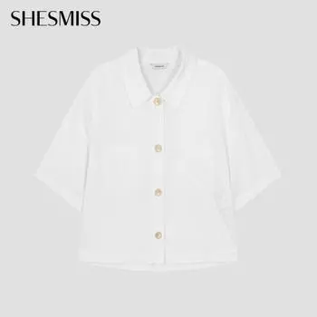She S miSS Linen Out Pocket Shirt SwwSto22130 Ow off-white/55