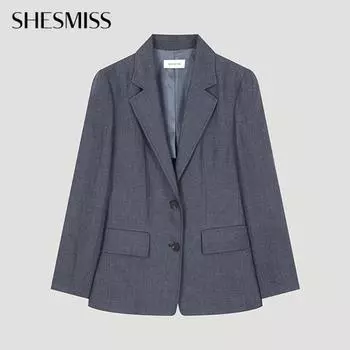 She S miSS Linen Single Two Button Jacket Swwjko21110 Na navy/55