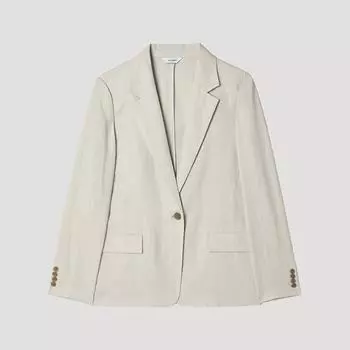[She S miSS] Linen Tailored Jacket Swwjkp22010 Lb light beige/55