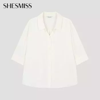 She S miSS looSe Open Collar Shirt SwwSto22530 Iv Ivory/55
