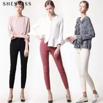 She S Miss Memory Slim Stretch повседневные брюки hues/dark pink_DI_55